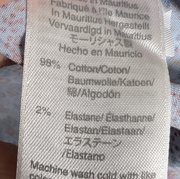 J.Crew Slim Untucked Floral Button Down Shirt Men’s L Secret Wash Preppy Coastal - Picture 5 of 7